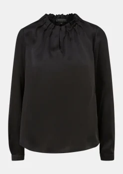 Satinbluse aus reiner Seide