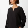 Satinbluse aus Viskose