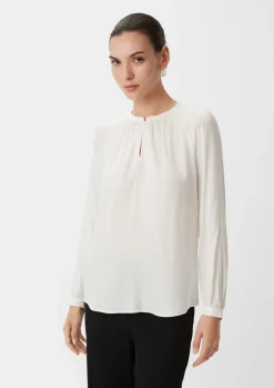 Satinbluse aus Viskosemix