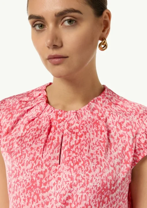 Satinbluse mit Kappärmeln