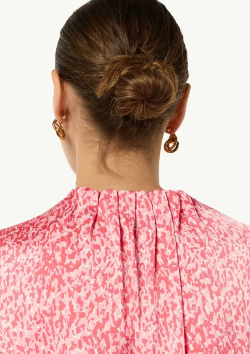 Satinbluse mit Kappärmeln