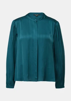 Satinbluse mit Musterstruktur