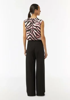 Satin-Bluse mit Raffung