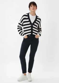 Satinhose mit Skinny Leg