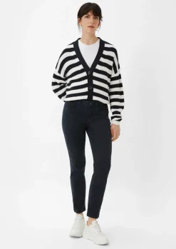 Satinhose mit Skinny Leg