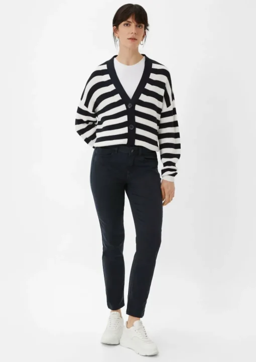 Satinhose mit Skinny Leg