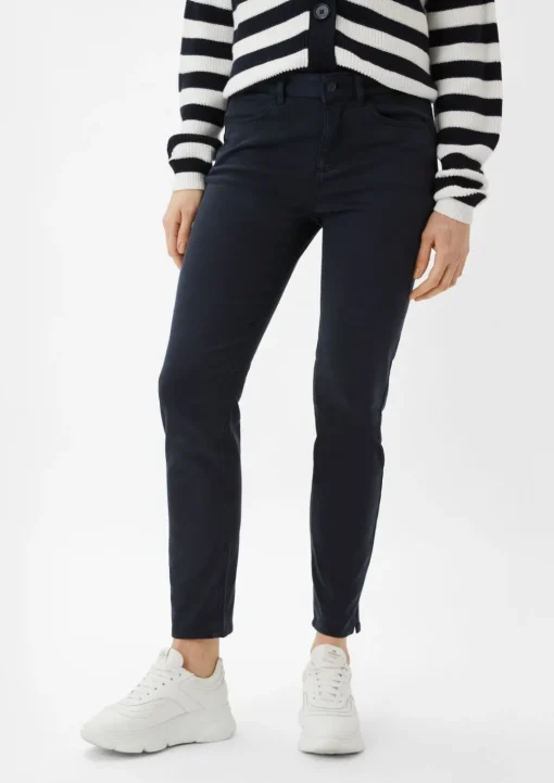 Satinhose mit Skinny Leg