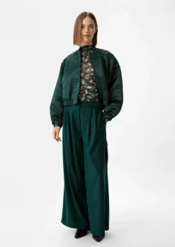 Schimmernde Bomberjacke aus Satin