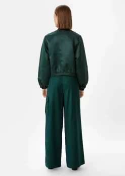 Schimmernde Bomberjacke aus Satin