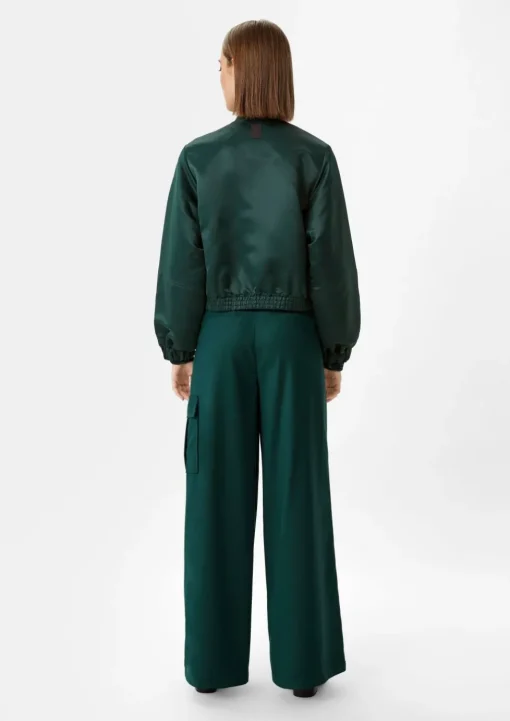 Schimmernde Bomberjacke aus Satin