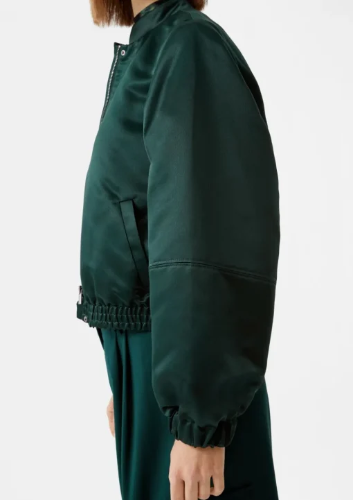 Schimmernde Bomberjacke aus Satin