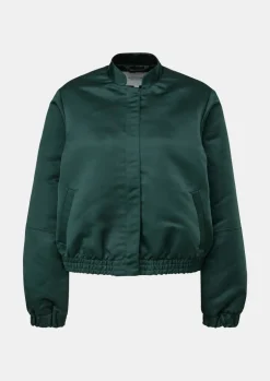 Schimmernde Bomberjacke aus Satin