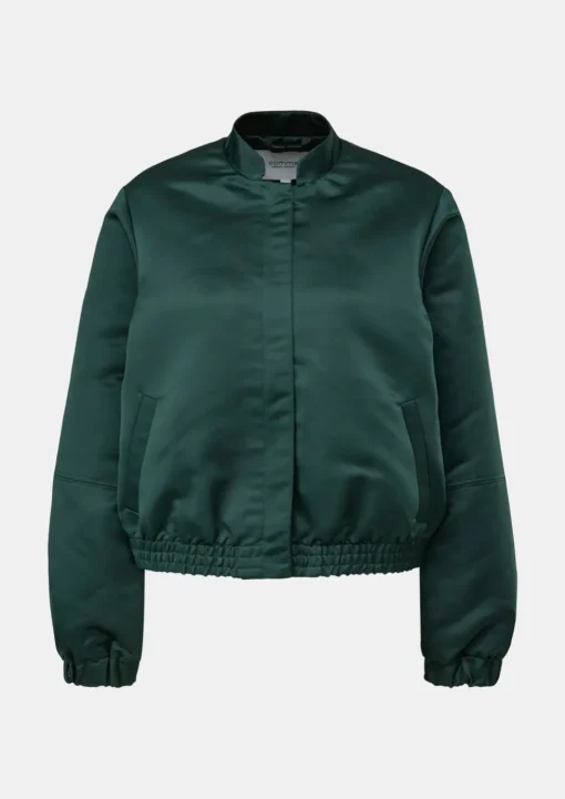 Schimmernde Bomberjacke aus Satin