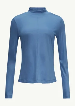 Schimmerndes Langarmshirt im Slim Fit