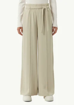 Schlupfhose mit High Rise und weitem Bein