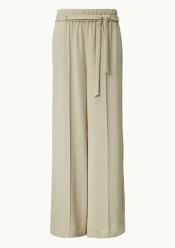 Schlupfhose mit High Rise und weitem Bein