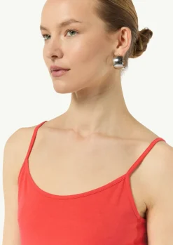 Schmal geschnittenes Jerseytop mit verstellbaren Trägern