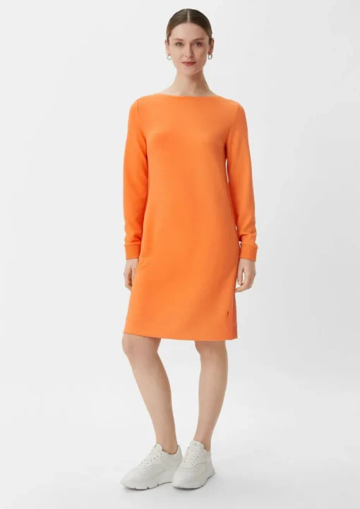 Scuba-Kleid mit seitlichen Details