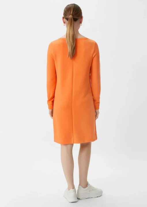 Scuba-Kleid mit seitlichen Details