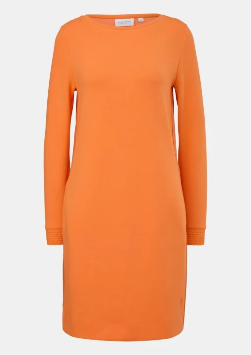 Scuba-Kleid mit seitlichen Details