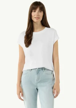 Shirt aus Jersey mit Ketten-Naht und Logo-Detail