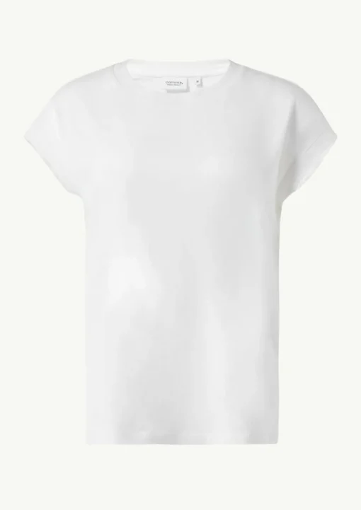 Shirt aus Jersey mit Ketten-Naht und Logo-Detail
