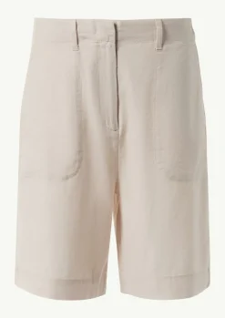 Shorts aus Leinenmix