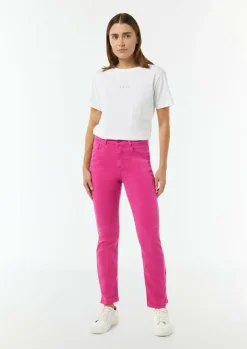 Skinny Jeans mit geschlitztem Saum