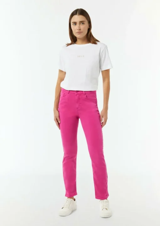 Skinny Jeans mit geschlitztem Saum