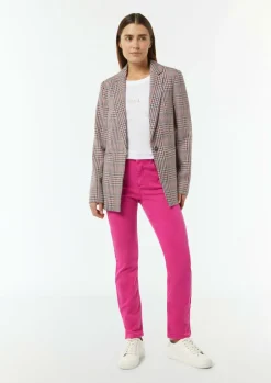 Skinny Jeans mit geschlitztem Saum