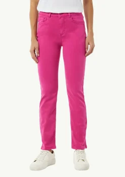 Skinny Jeans mit geschlitztem Saum