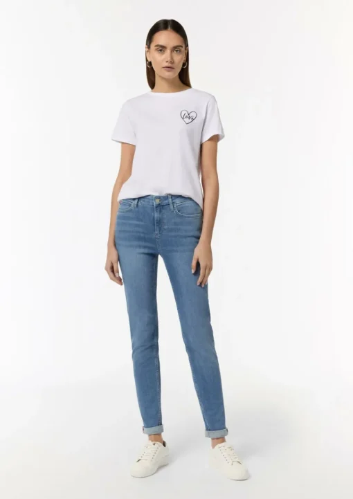 Skinny: Jeans mit Saum zum Aufrollen