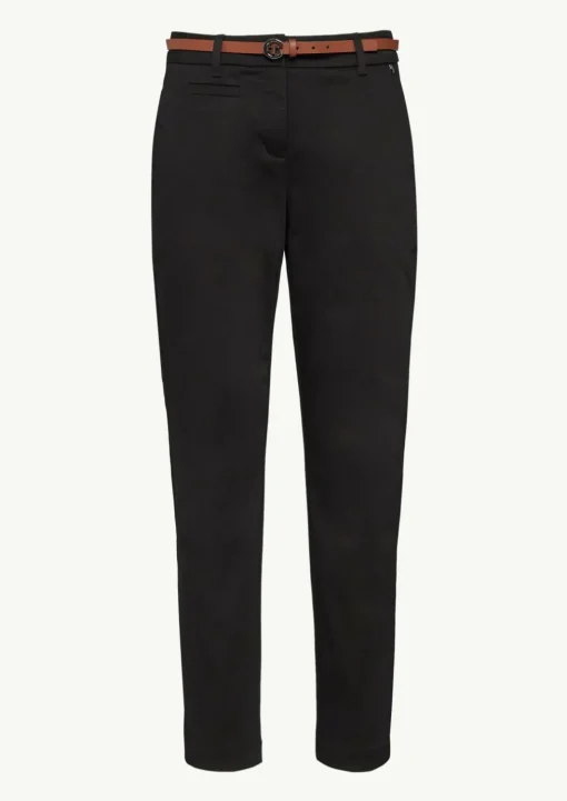 Slim: Chino-Hose mit Gürtel