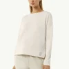 Softes Sweatshirt mit seitlichen Schlitzen