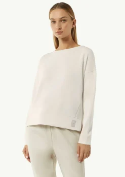 Softes Sweatshirt mit seitlichen Schlitzen