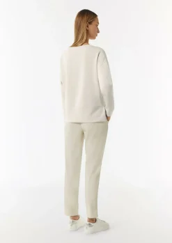 Softes Sweatshirt mit seitlichen Schlitzen