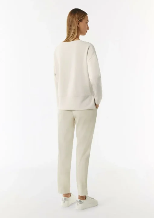 Softes Sweatshirt mit seitlichen Schlitzen