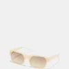Sonnenbrille mit Umrandung in Perlmutt-Optik