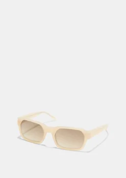 Sonnenbrille mit Umrandung in Perlmutt-Optik