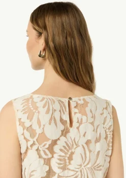 Spitzentop aus Baumwollmix