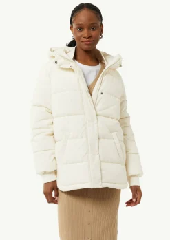Steppjacke aus Baumwollmix mit Kapuze