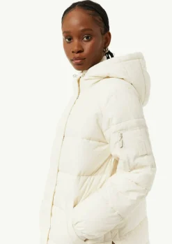 Steppjacke aus Baumwollmix mit Kapuze