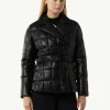 Steppjacke aus Lederimitat