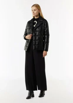 Steppjacke aus Lederimitat