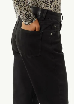 Straight-Leg-Jeans aus Baumwollstretch
