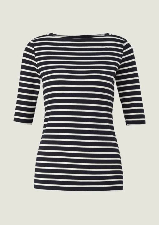 Streifenshirt mit halben Ärmeln
