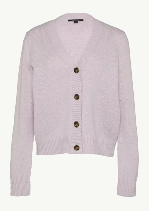 Strickjacke mit Zopf-Detail