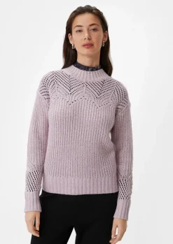 Strickpullover aus Baumwollmix