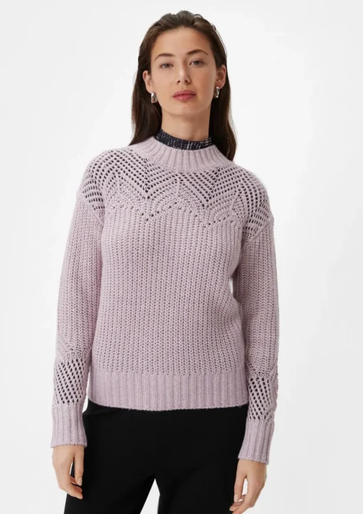 Strickpullover aus Baumwollmix