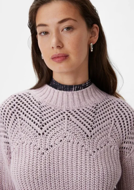 Strickpullover aus Baumwollmix